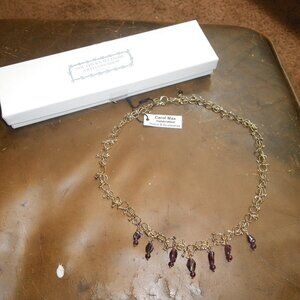 Women's Handcrafted 16" Necklace w/ Stone Beads